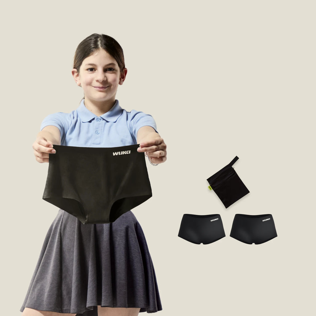 WUKA Period School Set - 1 Day & Night - Heavy - Boxer - Black