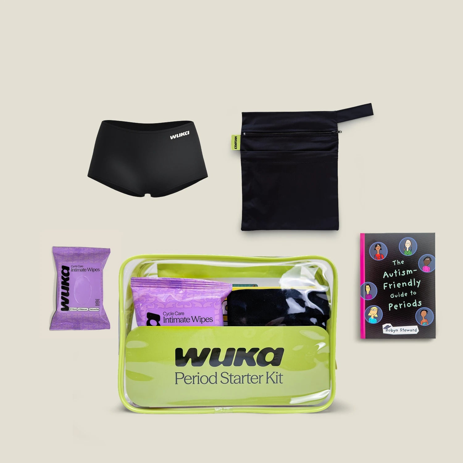WUKA Teen Period Starter Kit - Boxer - Black