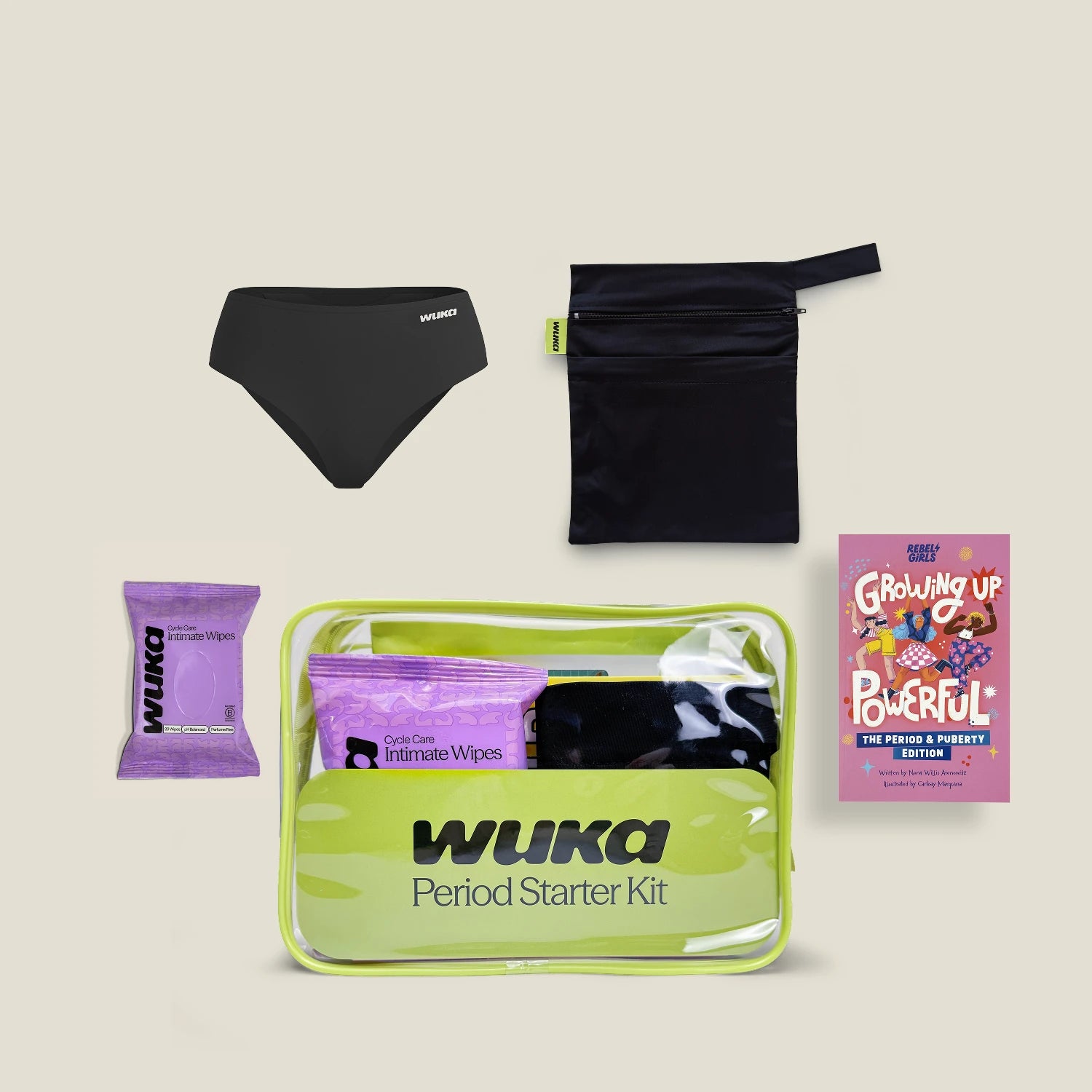 WUKA Teen Period Starter Kit - Midi - Black