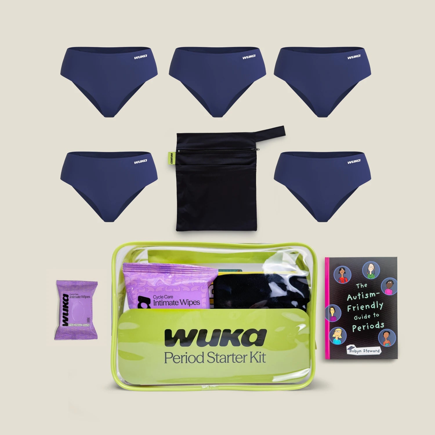 WUKA Teen Period Starter Kit - Midi - Super - Navy