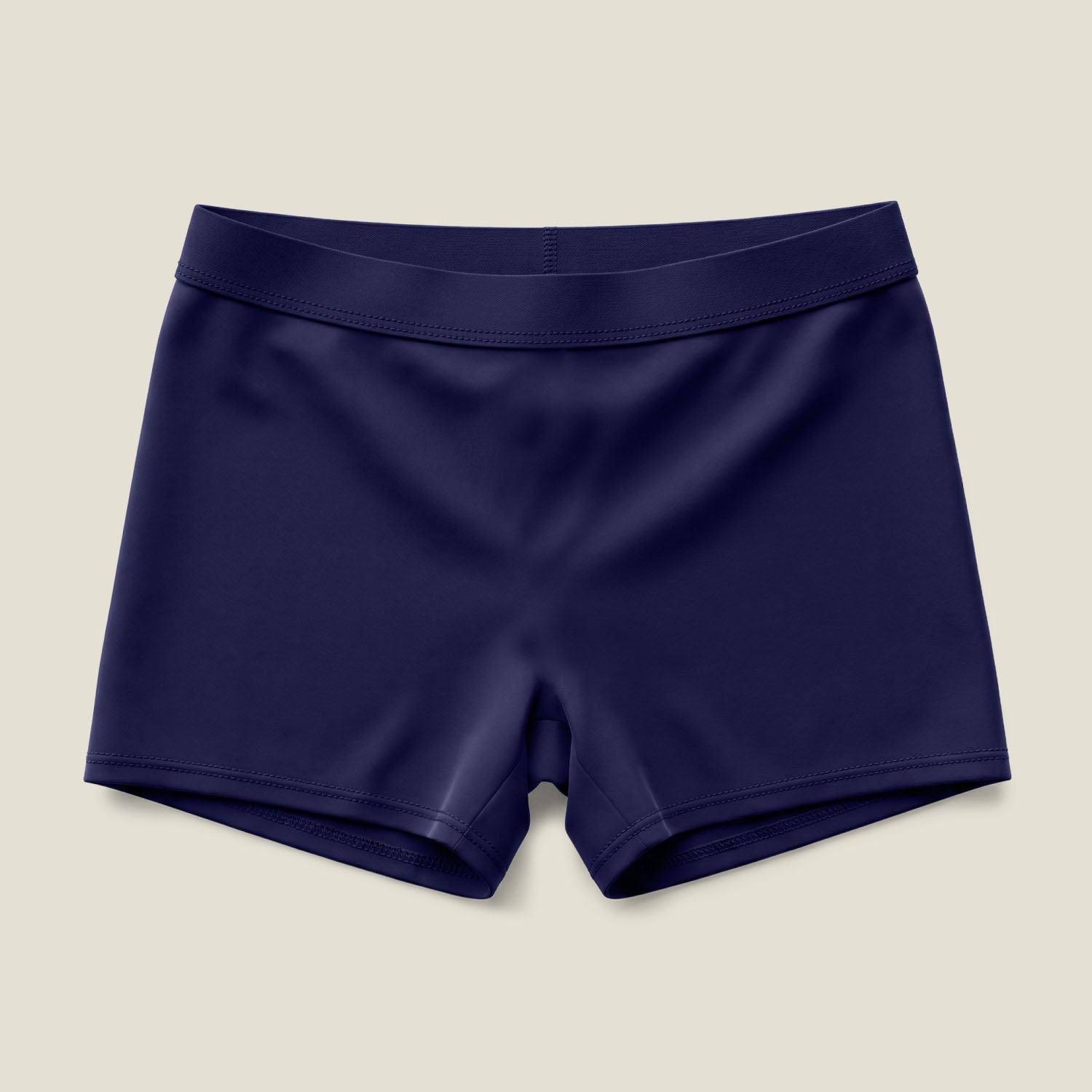 Teen navy period swim shorts leak-proof swimwear for periods comfortable UV50+ chlorine resistant