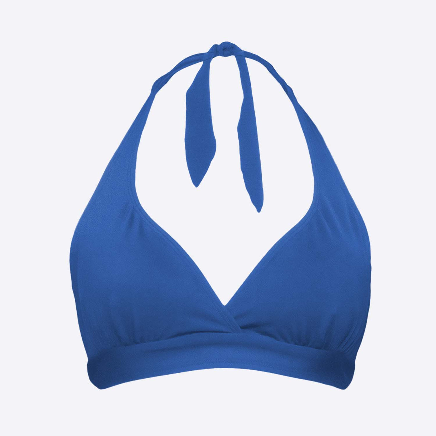 WUKA Swim Tie-Back Bikini Top Style Blue Colour Detail