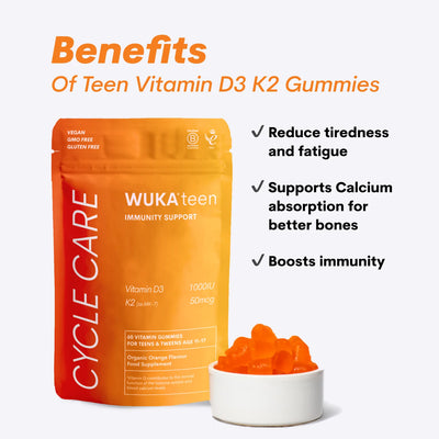 WUKA Teen Vitamin D3 K2 Gummies